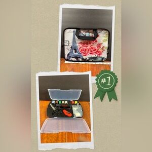 Traveling Sewing Kit & Paris-Themed Bible Bag